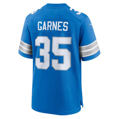 Men's Detroit Lions Chelen Garnes Blue Game Jersey 
