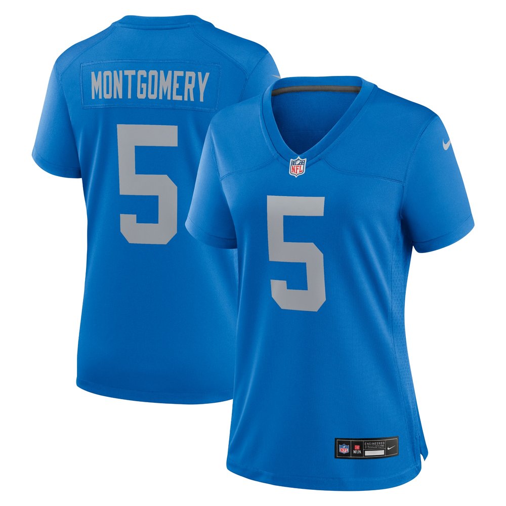 Women's Detroit Lions David Montgomery Blue Alternate Game Jersey 