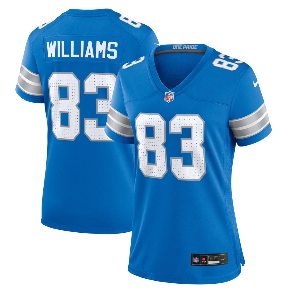 Women's Detroit Lions Isaiah Williams Blue Game Jersey 