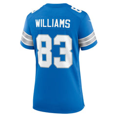 Women's Detroit Lions Isaiah Williams Blue Game Jersey 