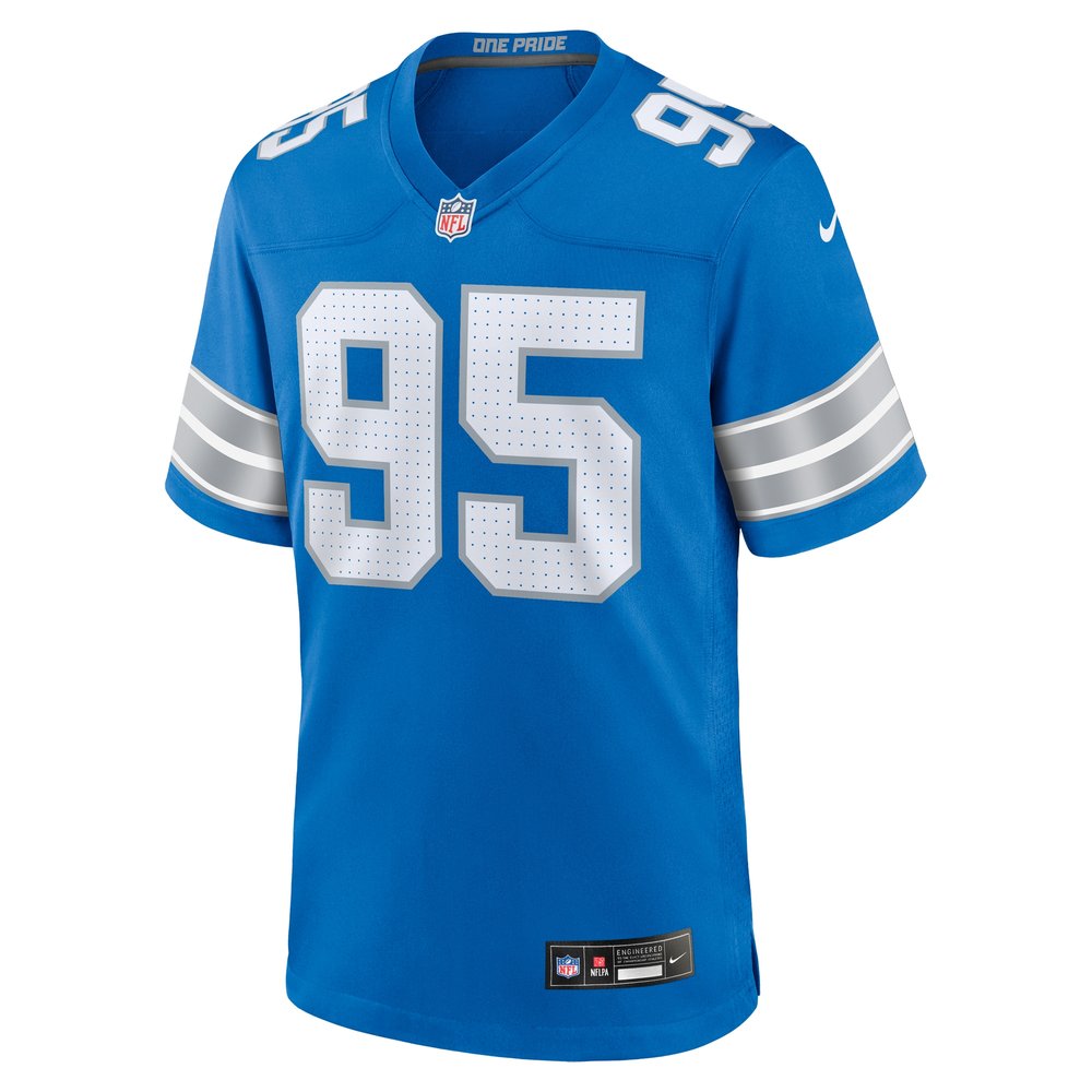 Men's Detroit Lions Mathieu Betts Blue Game Jersey 