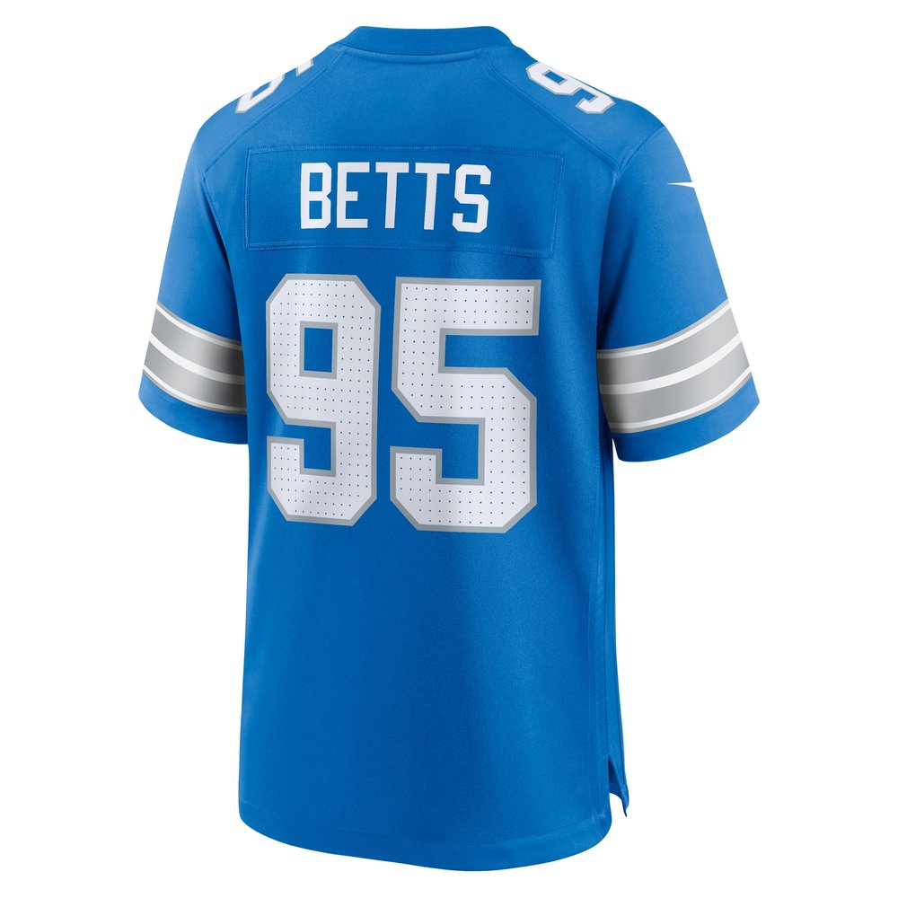 Men's Detroit Lions Mathieu Betts Blue Game Jersey 