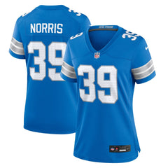 Women's Detroit Lions Morice Norris Blue Game Jersey 
