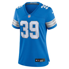 Women's Detroit Lions Morice Norris Blue Game Jersey 