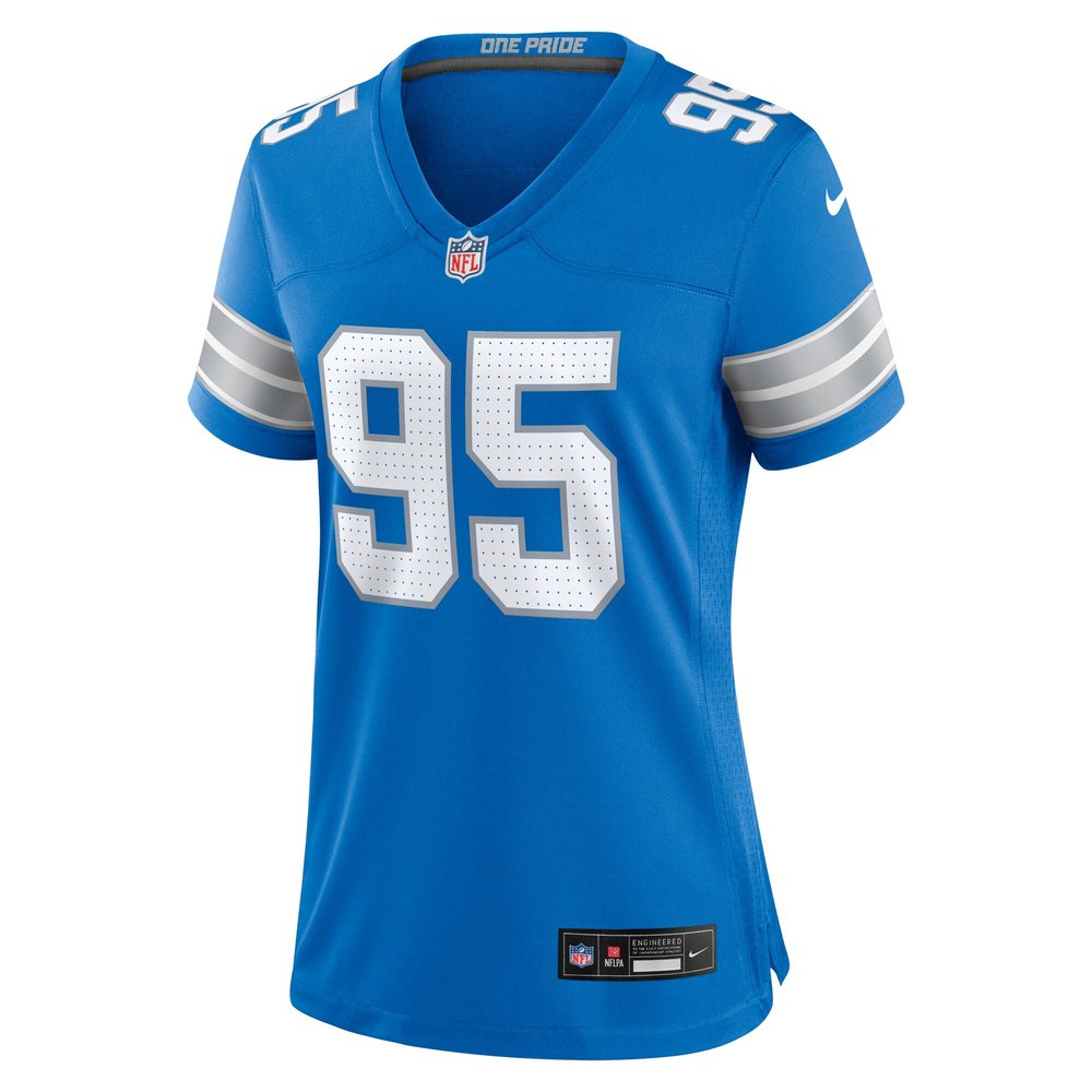 Women's Detroit Lions Mathieu Betts Blue Game Jersey 