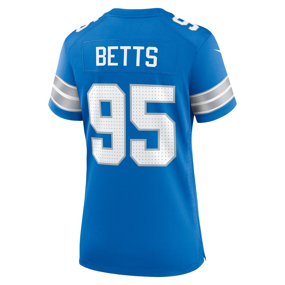 Women's Detroit Lions Mathieu Betts Blue Game Jersey 