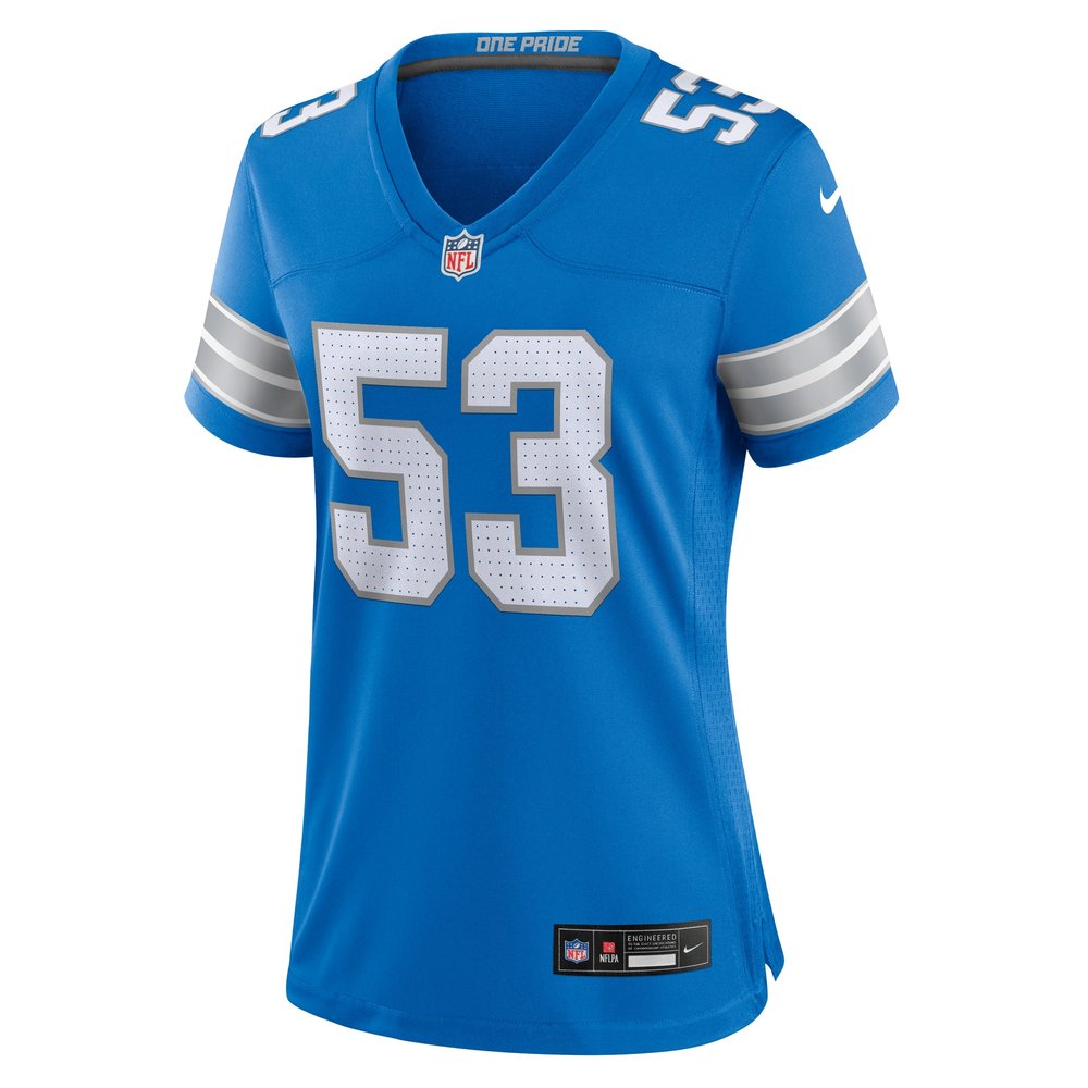 Women's Detroit Lions DaRon Gilbert Blue Game Jersey 