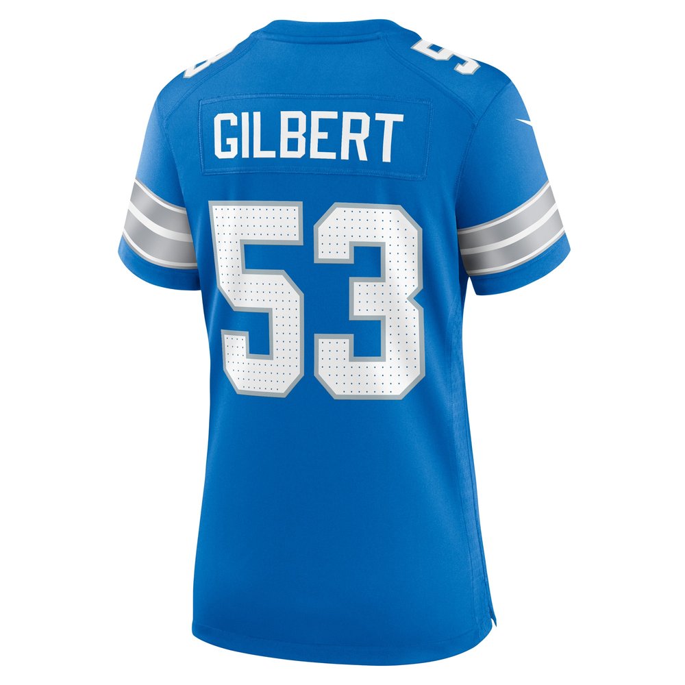 Women's Detroit Lions DaRon Gilbert Blue Game Jersey 