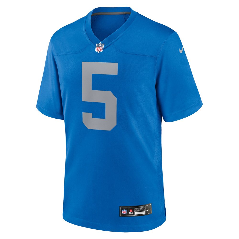 Men's Detroit Lions David Montgomery Blue Alternate Game Jersey 