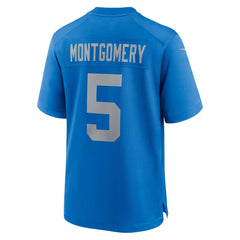 Men's Detroit Lions David Montgomery Blue Alternate Game Jersey 