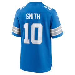 Men's Detroit Lions Tre Quan Smith Blue Game Jersey 