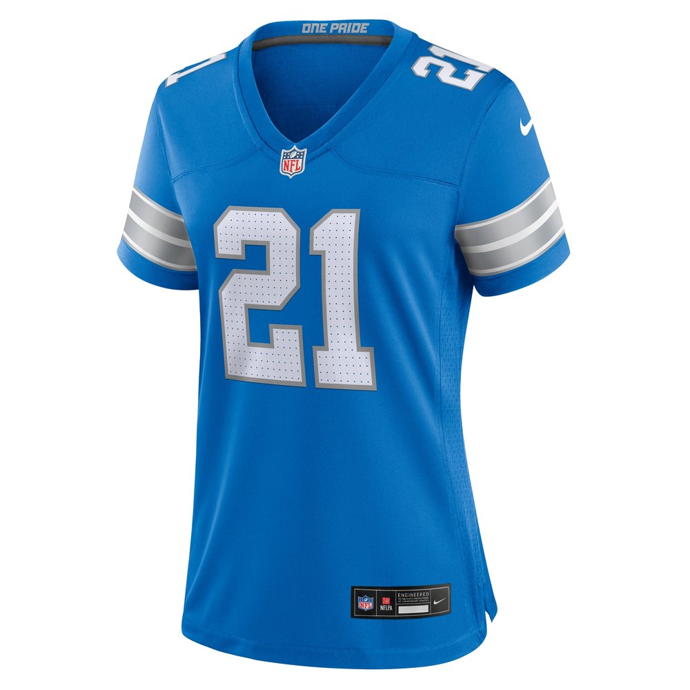 Women's Detroit Lions Amik Robertson Blue Team Game Jersey 