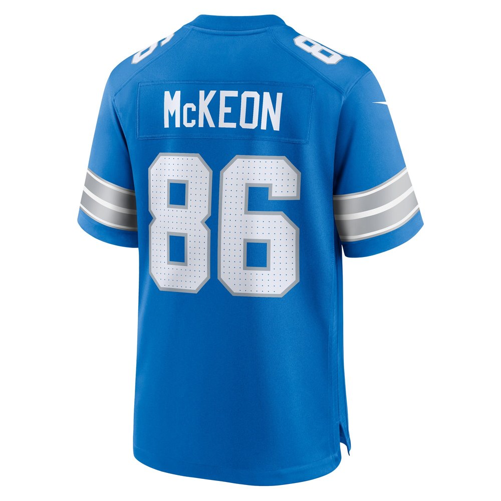 Men's Detroit Lions Sean McKeon Blue Game Jersey 