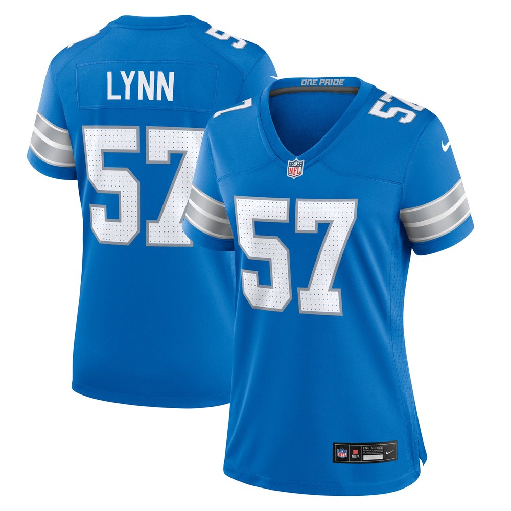 Women's Detroit Lions Nate Lynn Blue Game Jersey 