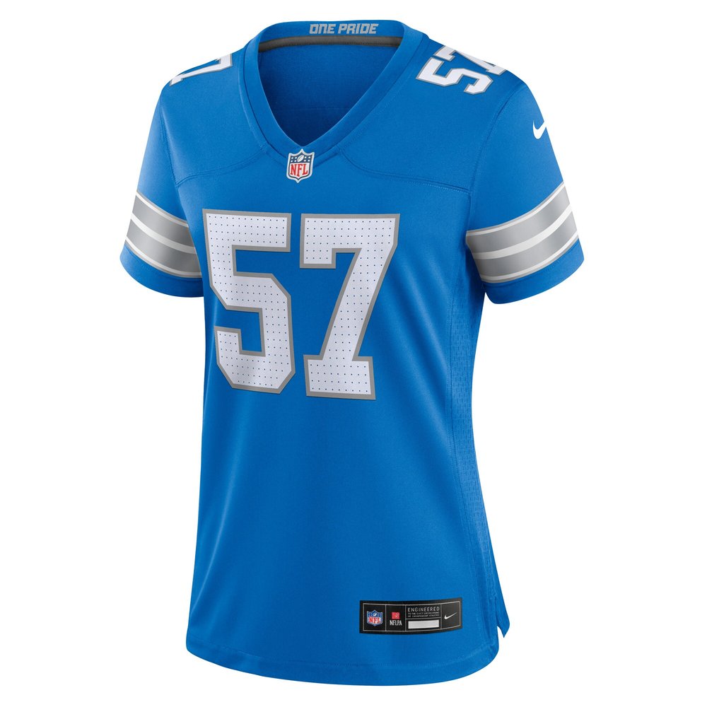 Women's Detroit Lions Nate Lynn Blue Game Jersey 