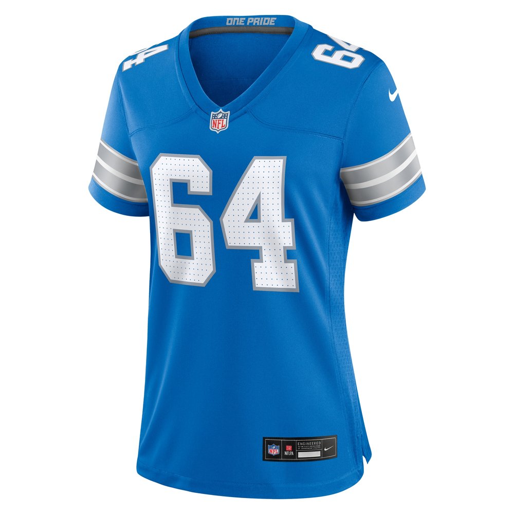 Women's Detroit Lions Bryan Hudson Blue Game Jersey 