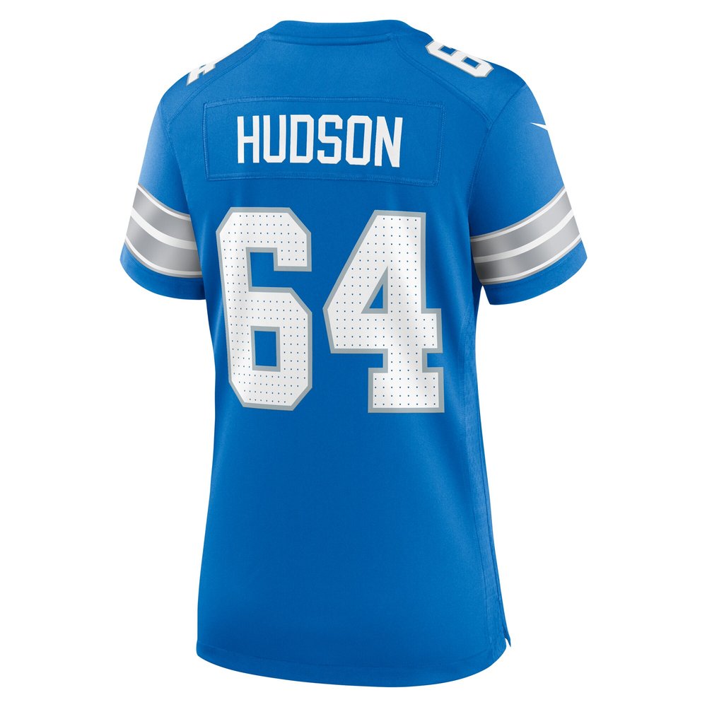 Women's Detroit Lions Bryan Hudson Blue Game Jersey 
