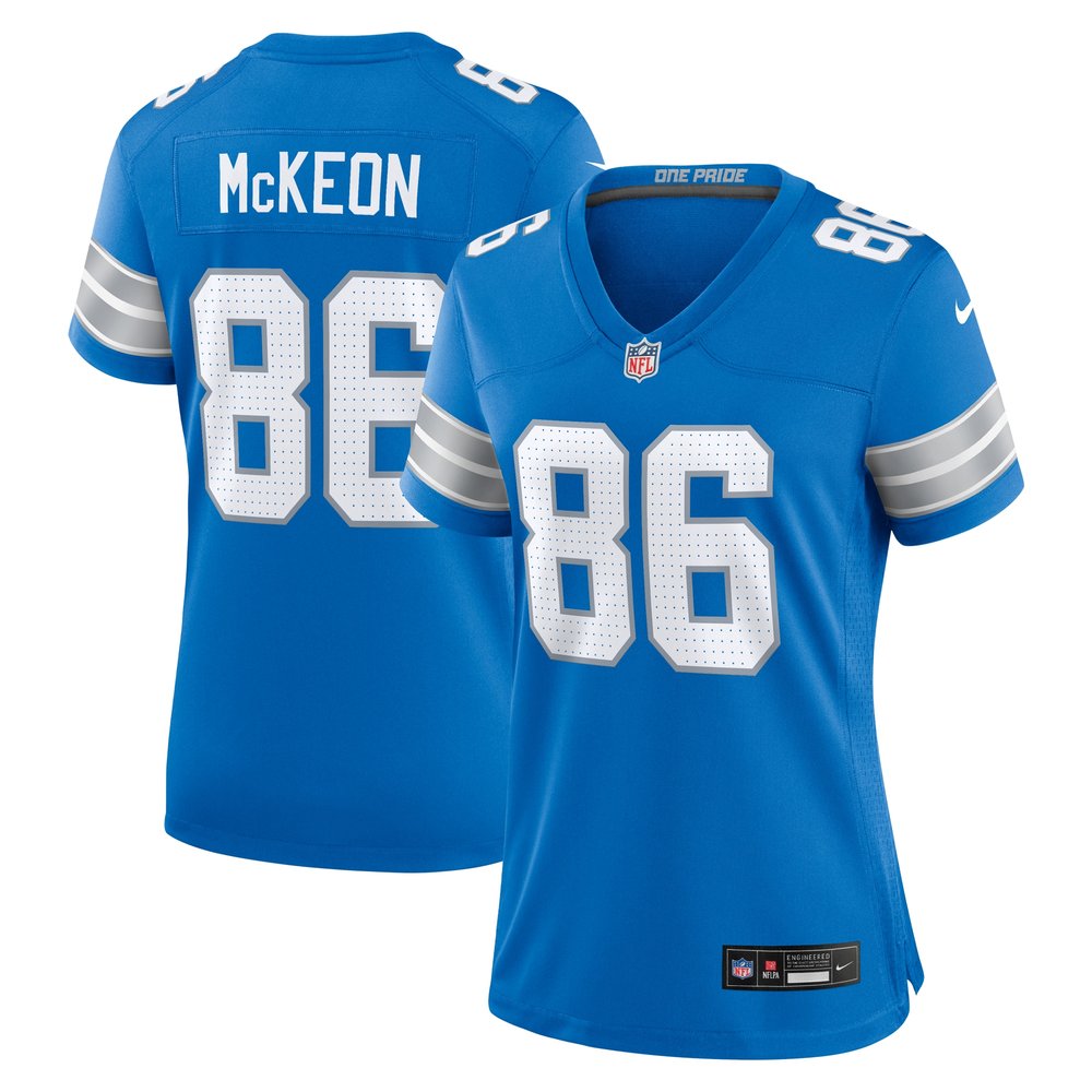 Women's Detroit Lions Sean McKeon Blue Game Jersey 