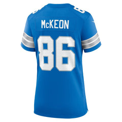 Women's Detroit Lions Sean McKeon Blue Game Jersey 