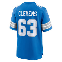 Men's Detroit Lions Duke Clemens Blue Game Jersey 