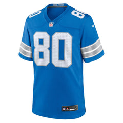 Men's Detroit Lions Jalon Calhoun Blue Game Jersey 