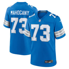 Men's Detroit Lions Christian Mahogany Blue Team Game Jersey 