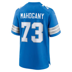 Men's Detroit Lions Christian Mahogany Blue Team Game Jersey 