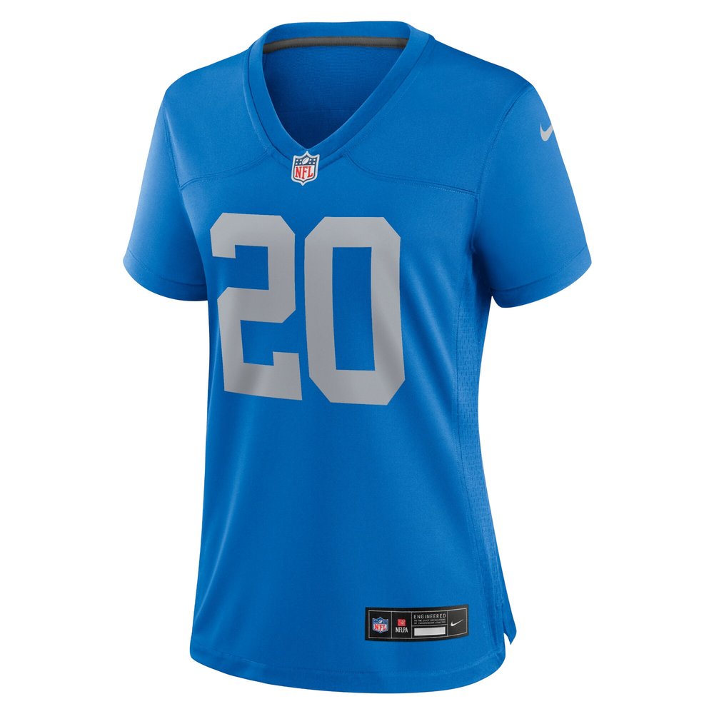Women's Detroit Lions Barry Sanders Blue Alternate Game Jersey 