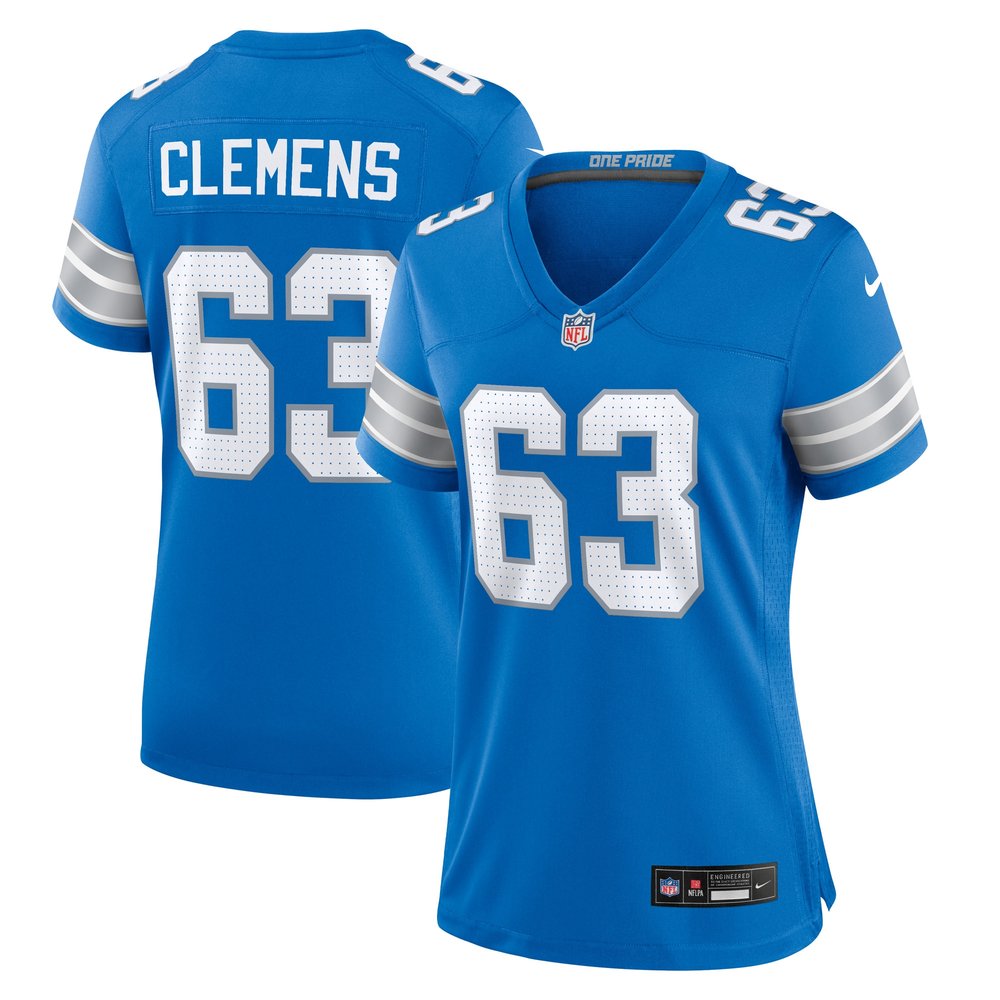 Women's Detroit Lions Duke Clemens Blue Game Jersey 