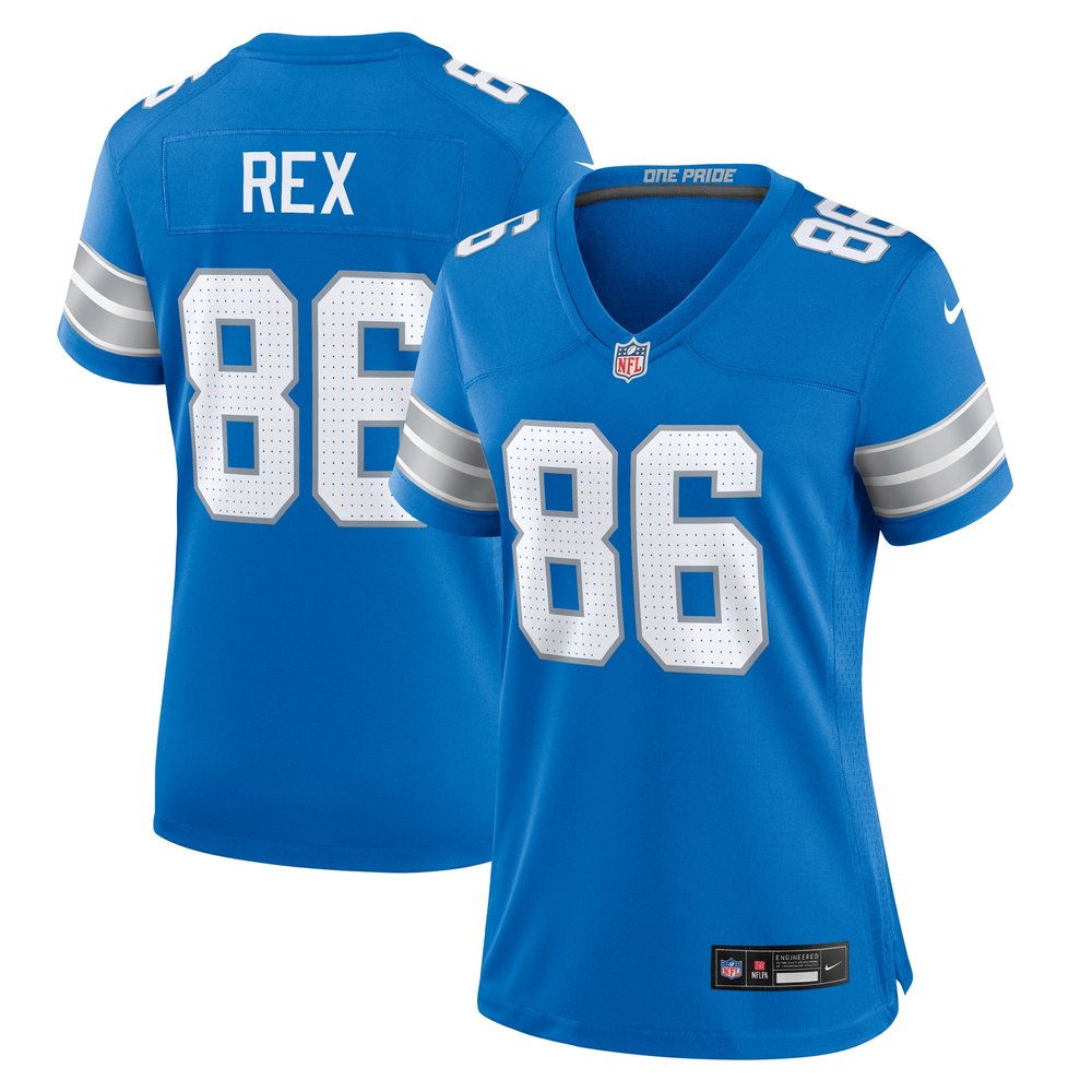 Women's Detroit Lions Isaac Rex Blue Game Jersey 