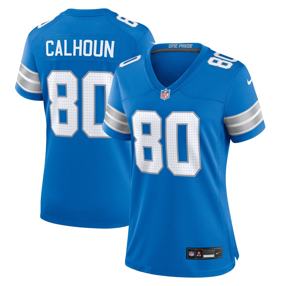 Women's Detroit Lions Jalon Calhoun Blue Game Jersey 