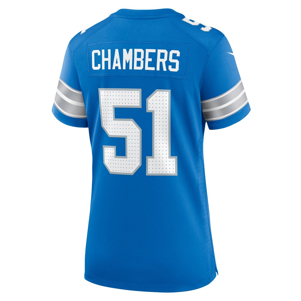 Women's Detroit Lions Steele Chambers Blue Game Jersey 