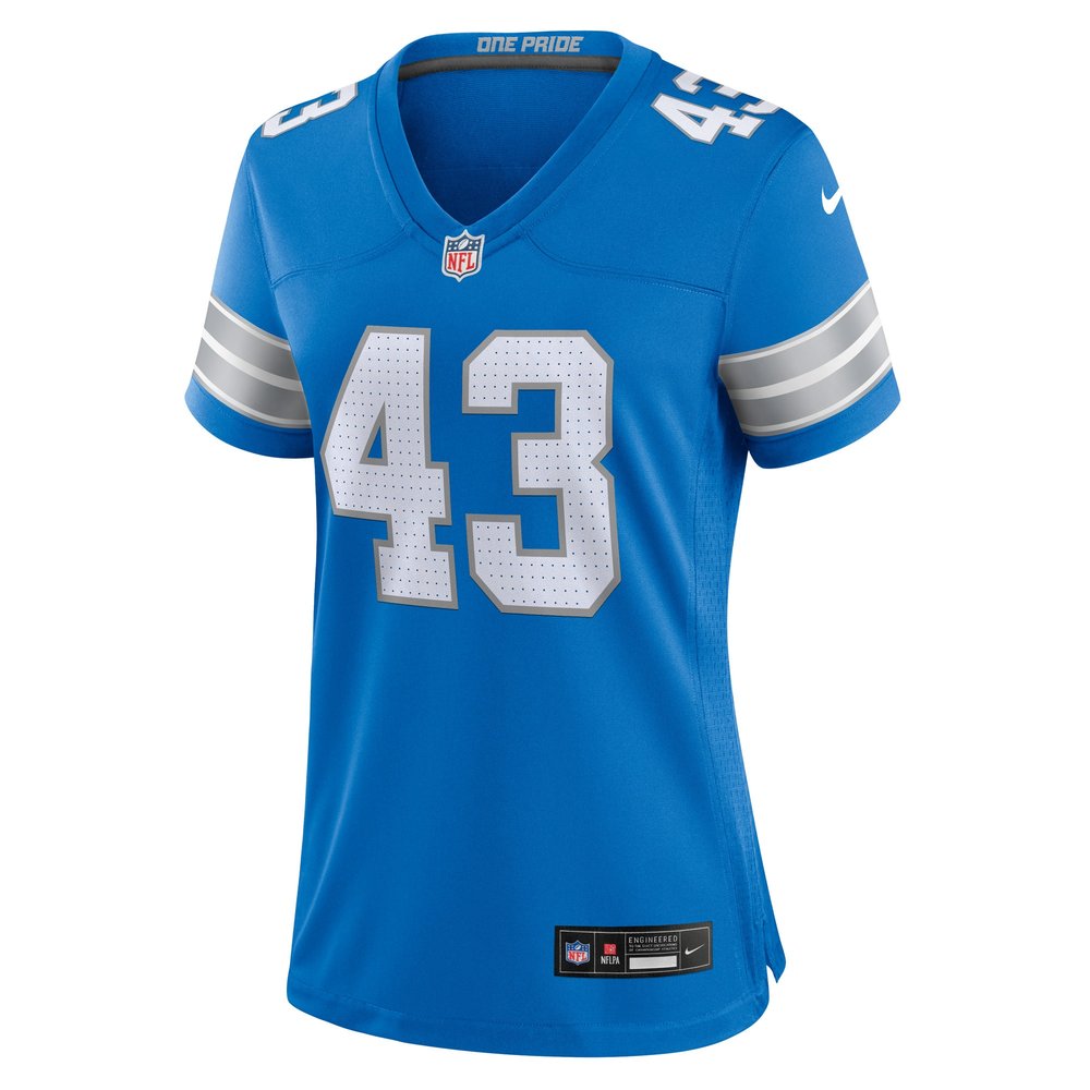 Women's Detroit Lions James Turner Blue Game Jersey 