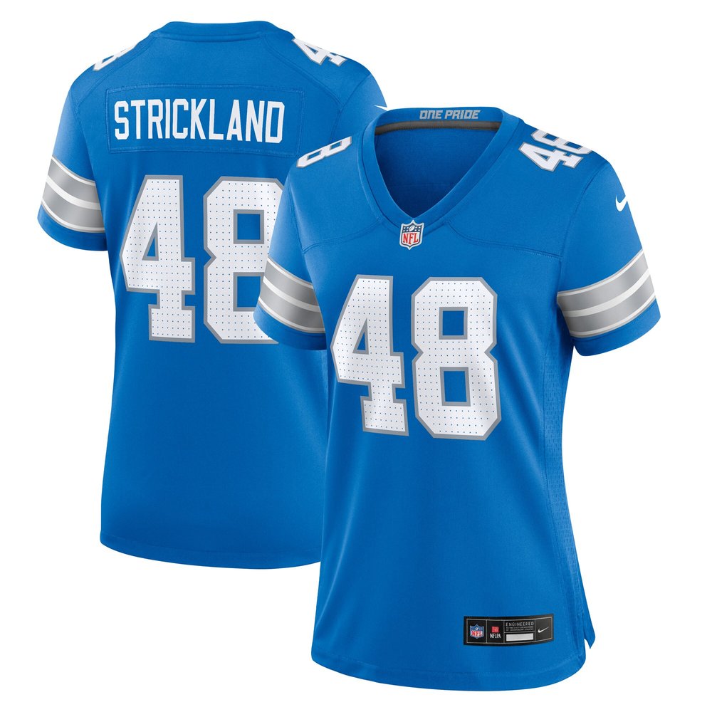 Women's Detroit Lions Loren Strickland Blue Game Jersey 