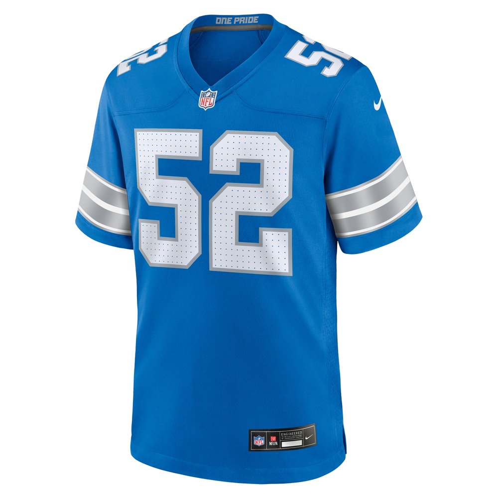 Men's Detroit Lions Netane Muti Blue Game Jersey 