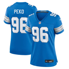 Women's Detroit Lions Kyle Peko Blue Game Jersey 