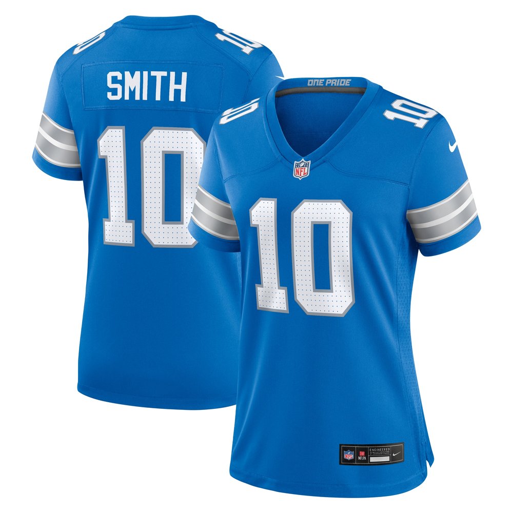 Women's Detroit Lions Tre Quan Smith Blue Game Jersey 