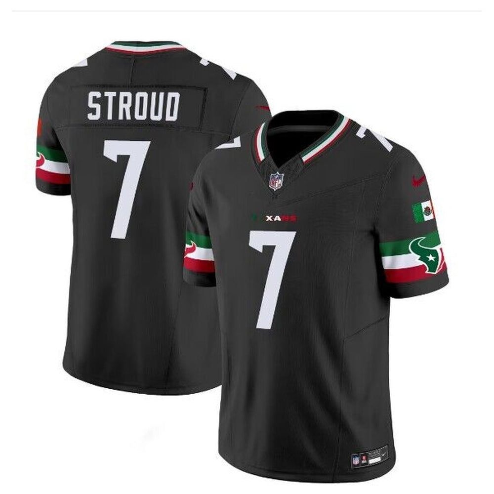 Men's Houston Texans #7 C.J. Stroud Black Mexico F.U.S.E. Vapor Limited Stitched Jersey 