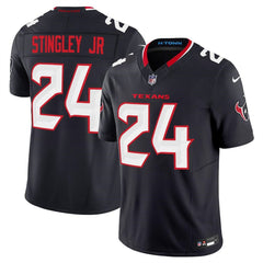 Men's Houston Texans #24 Derek Stingley Jr. Navy 2024 Vapor F.U.S.E. Limited Stitched Jersey 