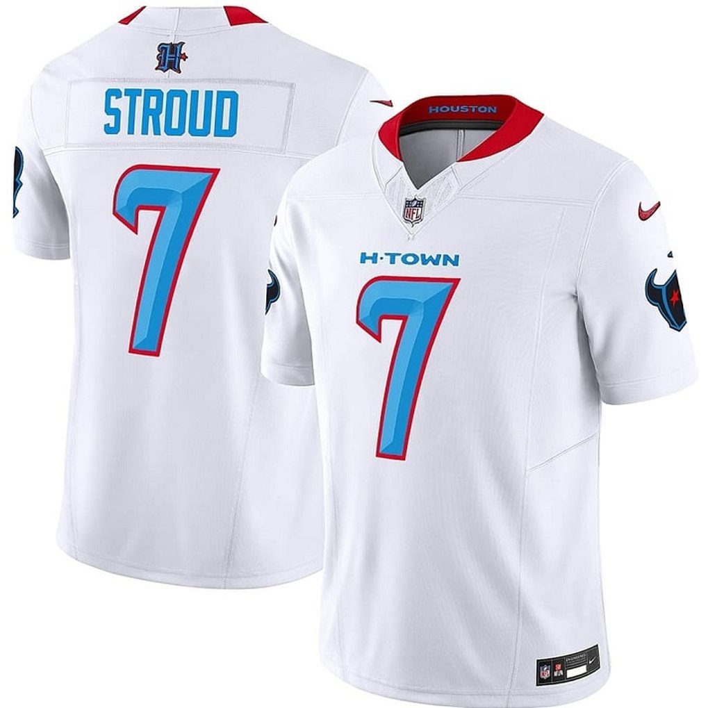 Men's Houston Texans #7 C.J. Stroud White 2024 F.U.S.E. Limited Stitched Jersey 