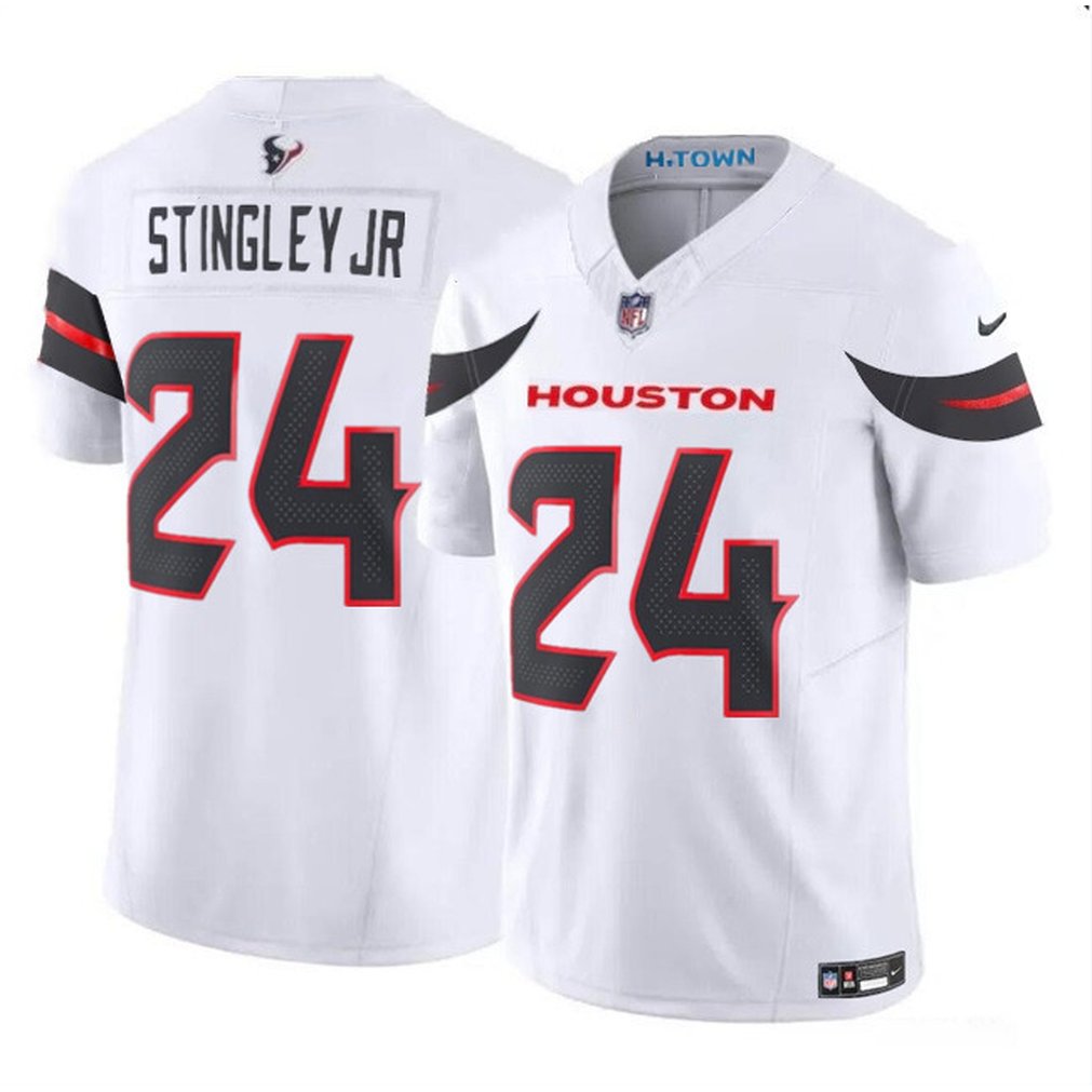 Men's Houston Texans #24 Derek Stingley Jr. White 2024 Vapor F.U.S.E. Limited Stitched Jersey 