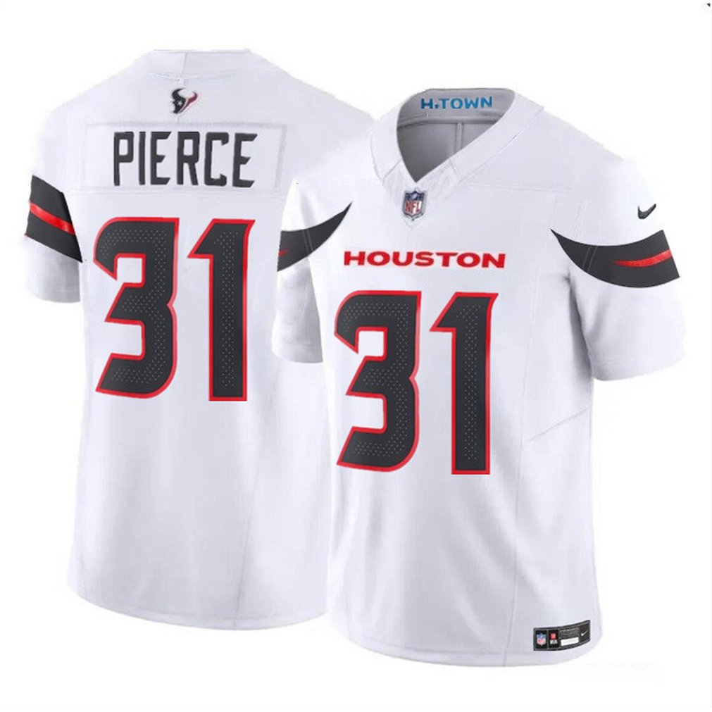 Men's Houston Texans #31 Dameon Pierce White 2024 Vapor F.U.S.E. Limited Stitched Jersey 