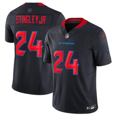Men's Houston Texans #24 Derek Stingley Jr. Navy 2024 2nd Alternate F.U.S.E Vapor Stitched jersey 