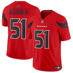 Men's Houston Texans #51 Will Anderson Jr. Red 2024 Alternate F.U.S.E Vapor Stitched jersey 