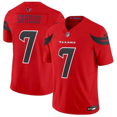Men's Houston Texans #7 C.J. Stroud Red 2024 Alternate F.U.S.E Vapor Stitched jersey 