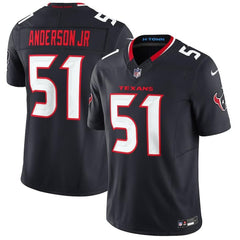 Men's Houston Texans #51 Will Anderson Jr. Navy 2024 Vapor F.U.S.E. Limited Stitched Jersey 