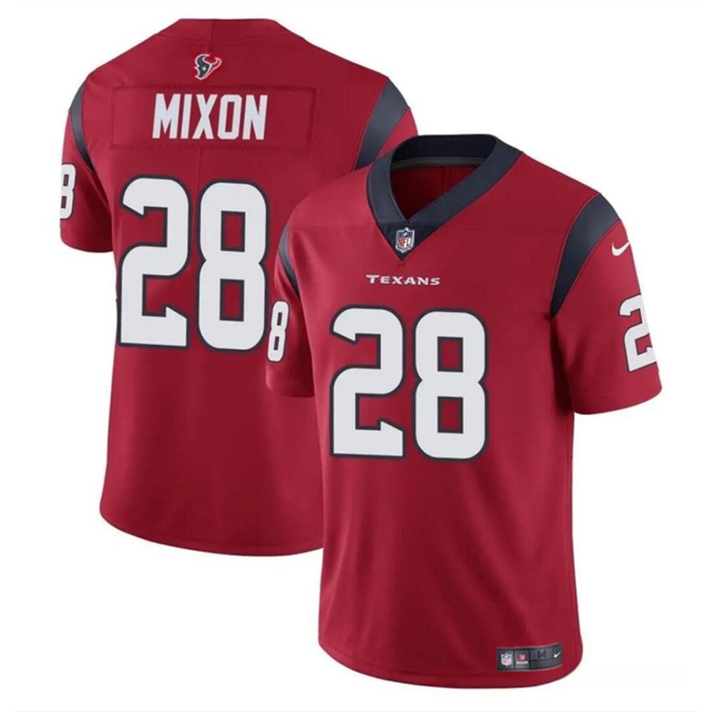 Men's Houston Texans #28 Joe Mixon Red Vapor Untouchable Stitched Football Jersey 