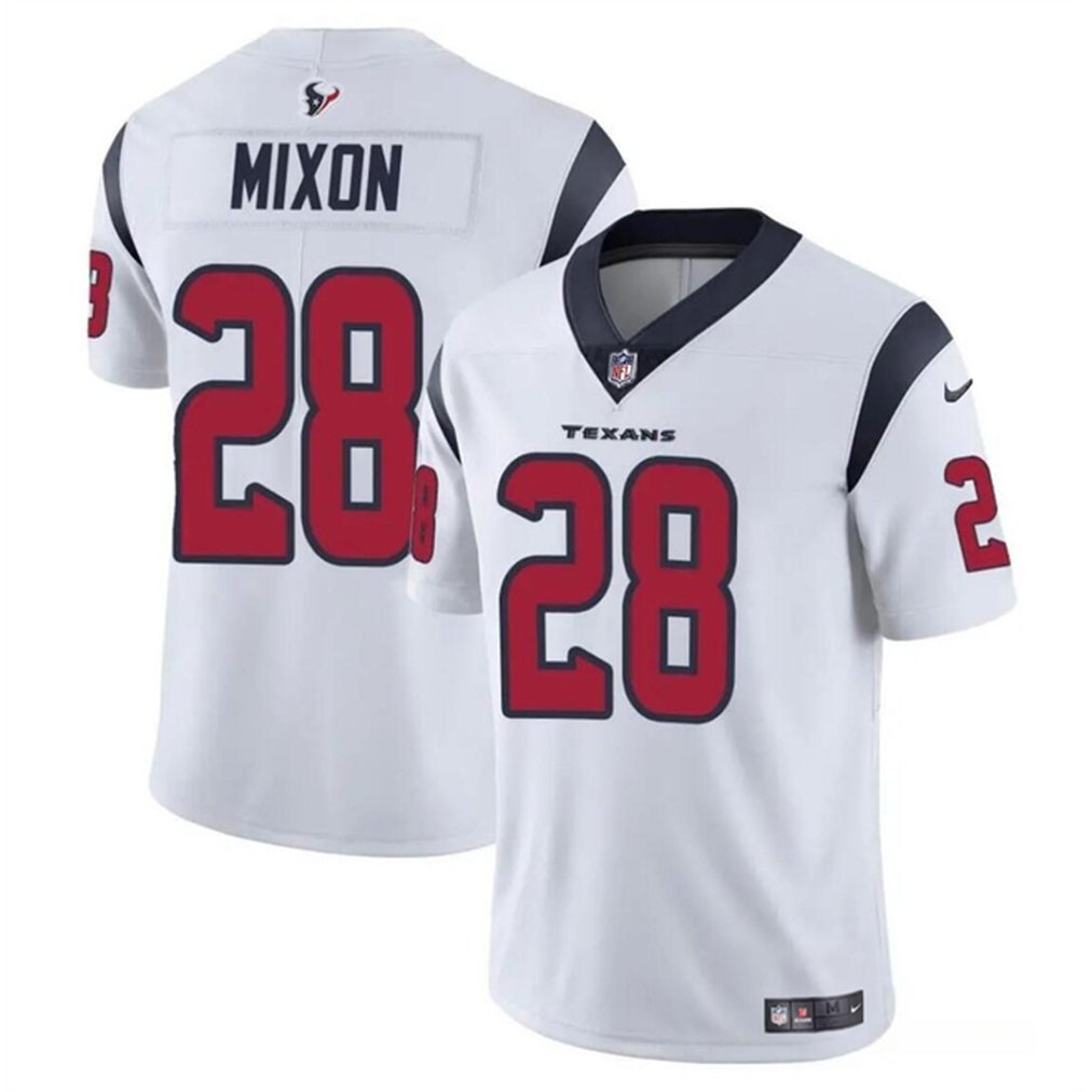 Men's Houston Texans #28 Joe Mixon White Vapor Untouchable Stitched Football Jersey 