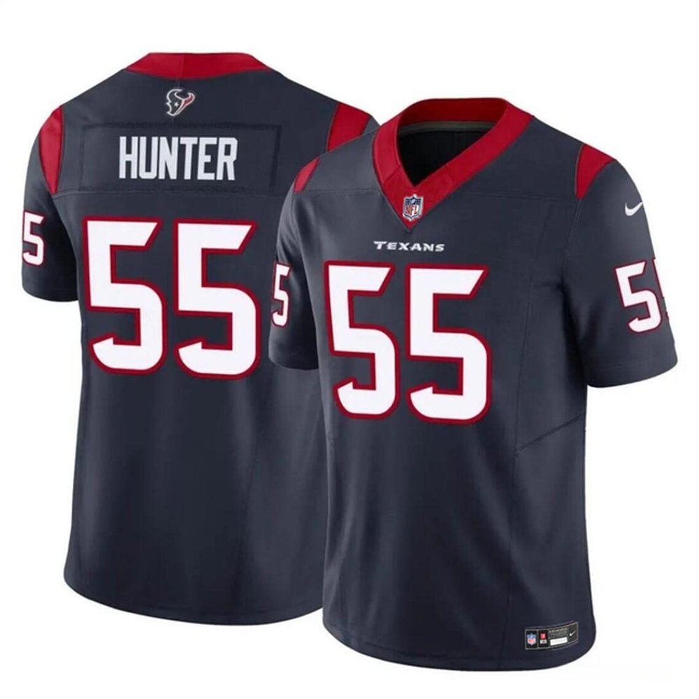 Men's Houston Texans #55 Danielle Hunter Navy 2024 F.U.S.E Vapor Untouchable Stitched Football Jersey 