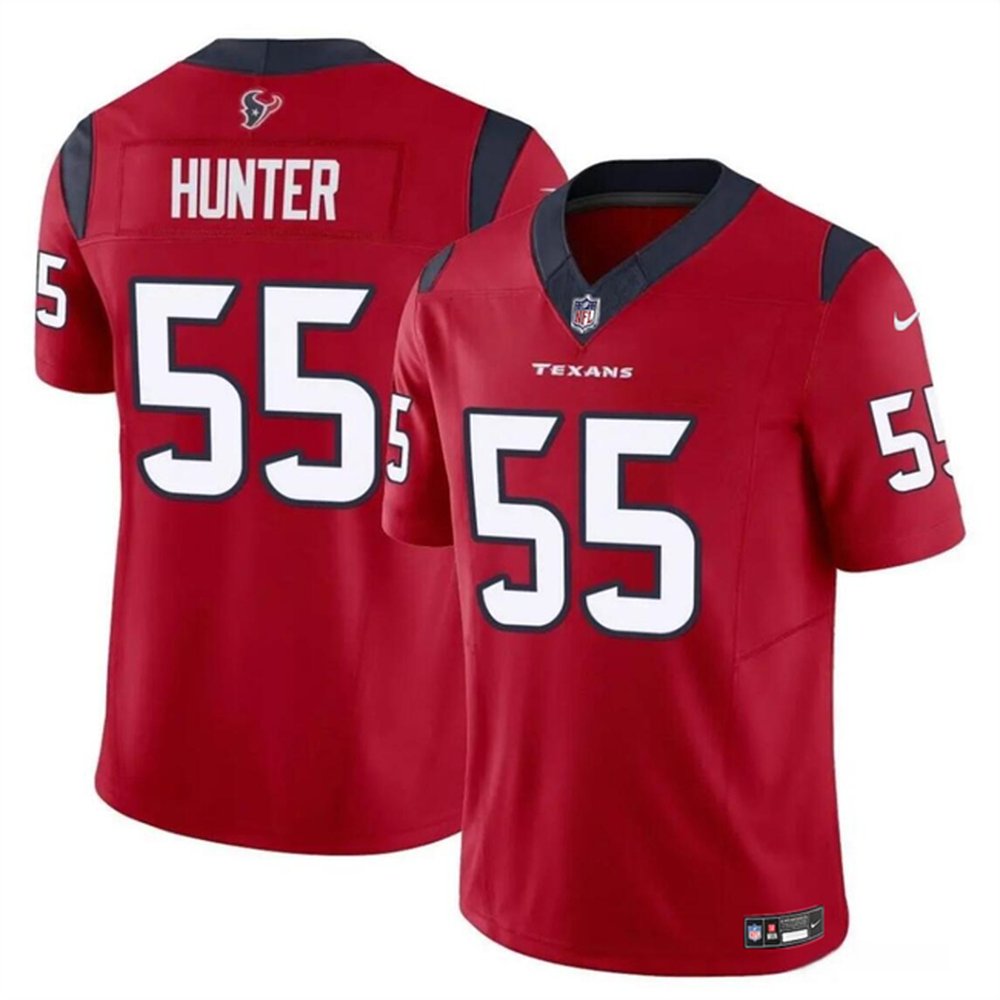 Men's Houston Texans #55 Danielle Hunter Red 2024 F.U.S.E Vapor Untouchable Stitched Football Jersey 
